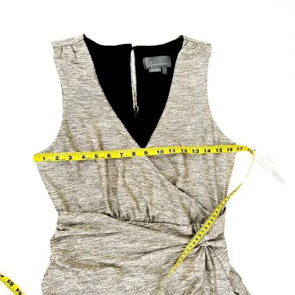 NWT anthropologie gold metallic midi dress w/comfy liner - Picture 5 of 10